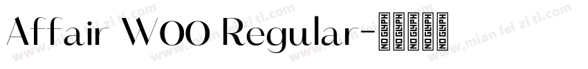 Affair W00 Regular字体转换